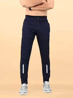 Men Dark Blue Track Pants